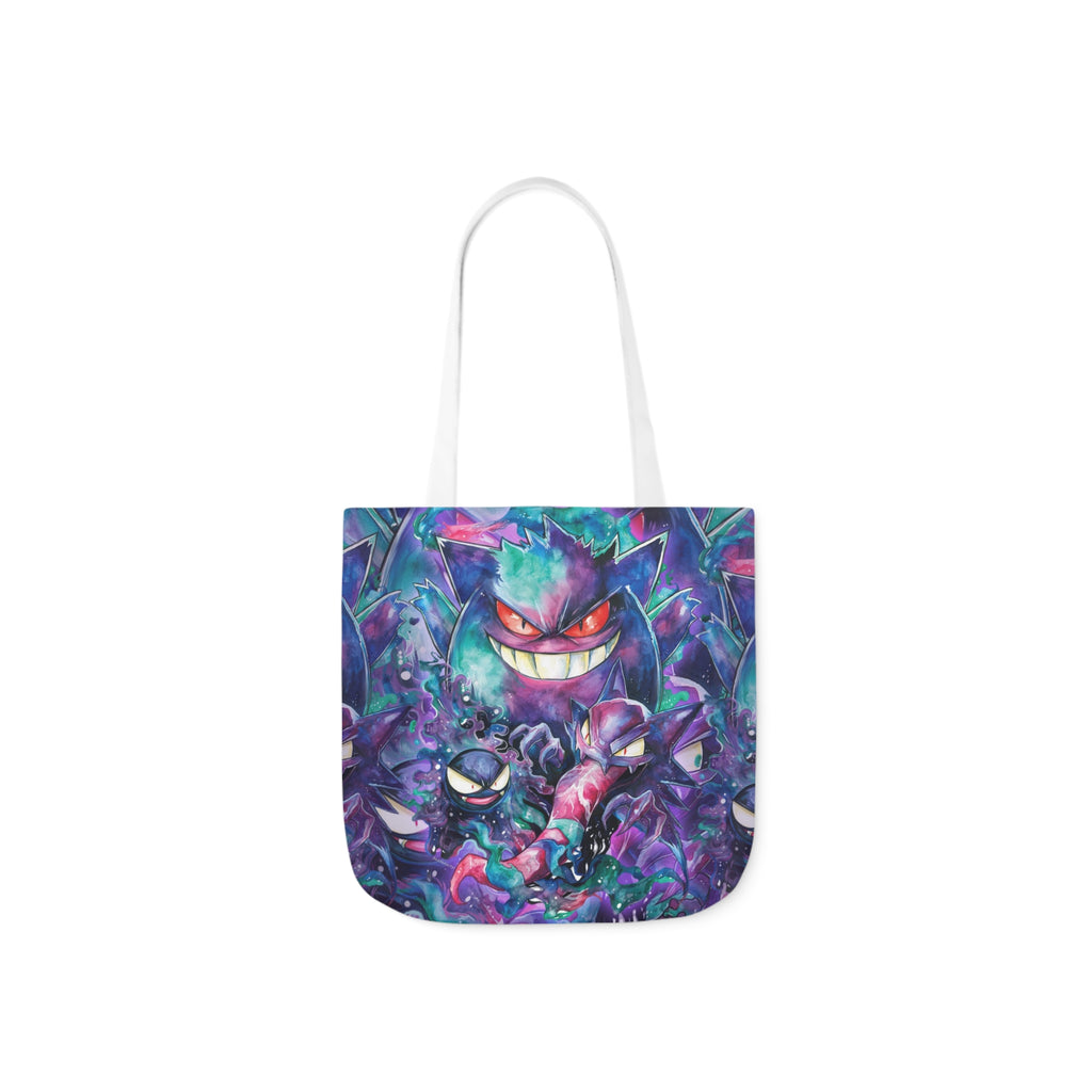 Canvas Tote Bag, 5-Color Straps - Ghostly Family