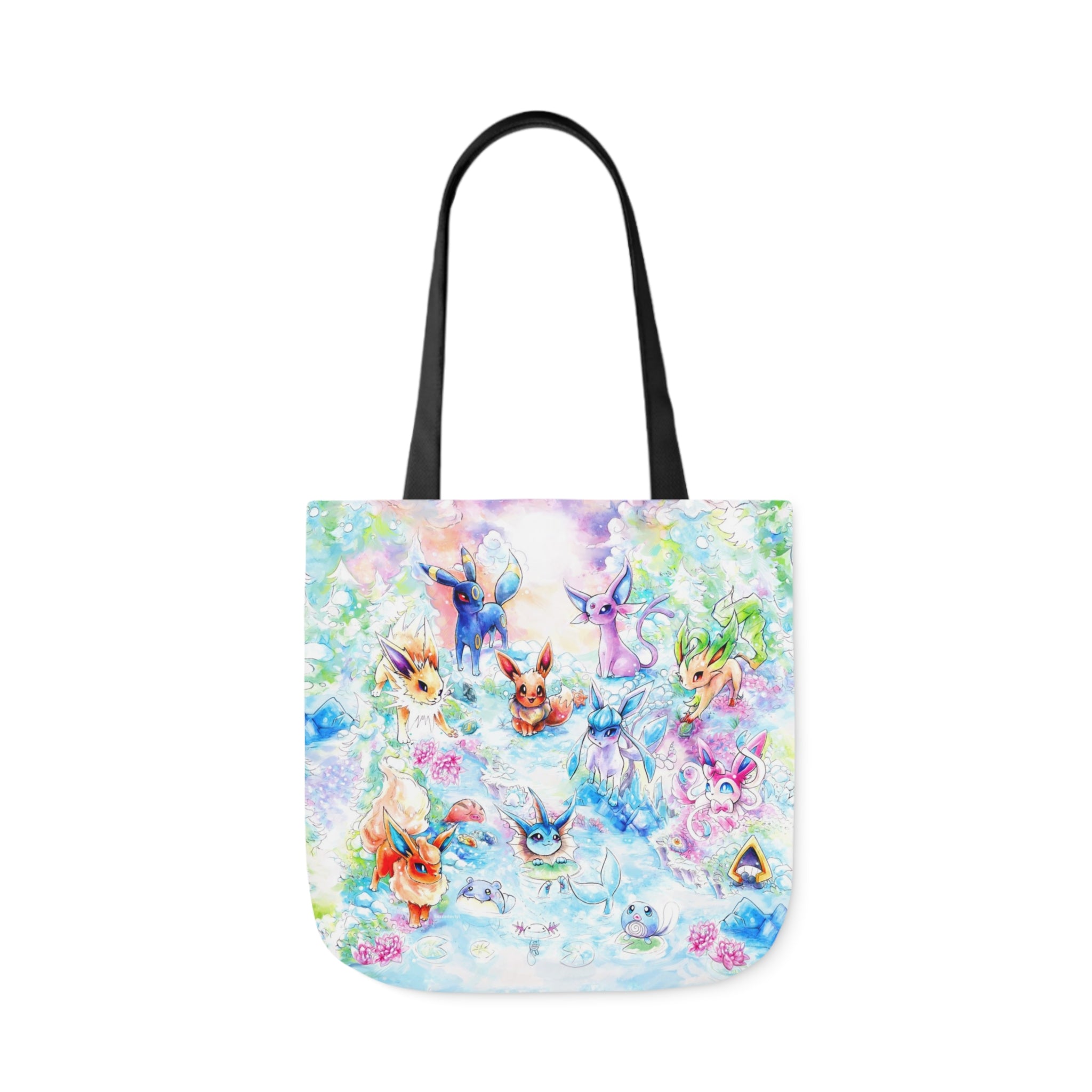 Tote Bag, 5-Color Straps - Family Fox Gathering