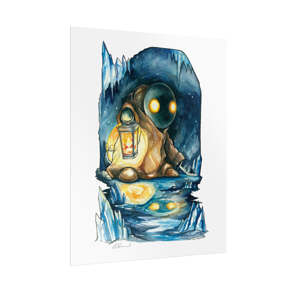 Monster in the Cave Poster Print
