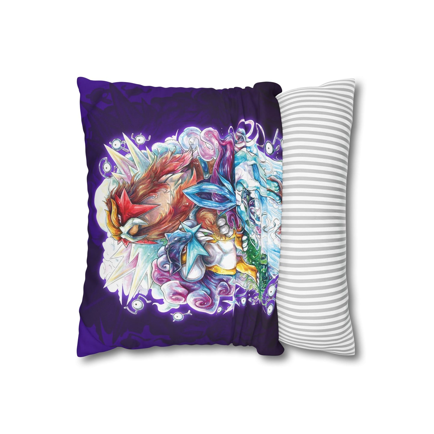 Square Poly Canvas Pillowcase - Legendary Beasts