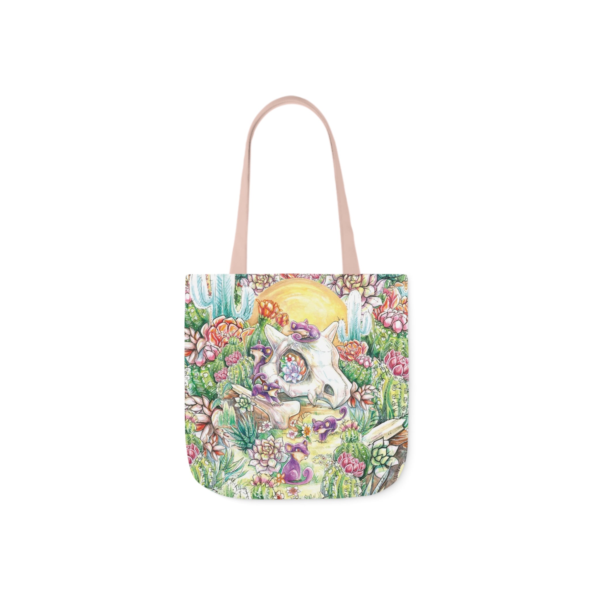 Tote Bag, 5-Color Straps - Skull