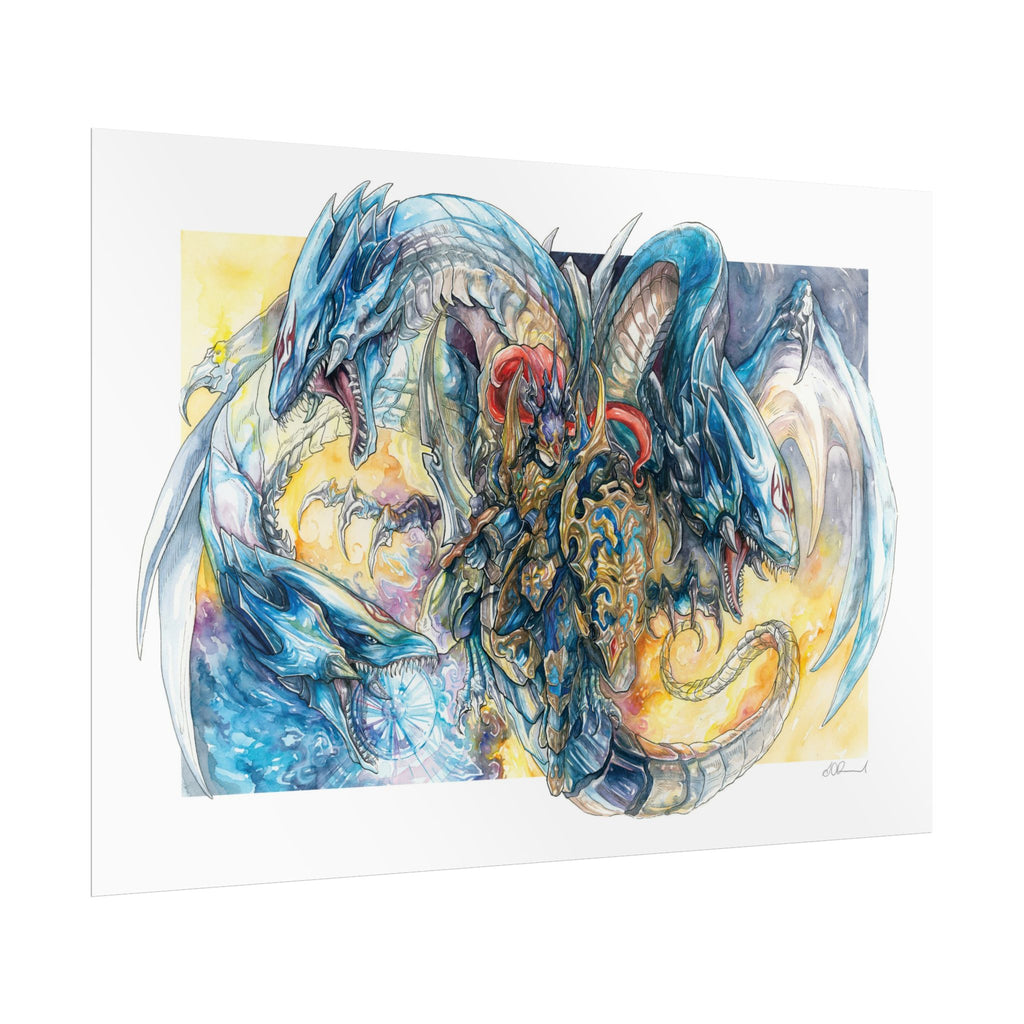 Knight Dragon Poster Print