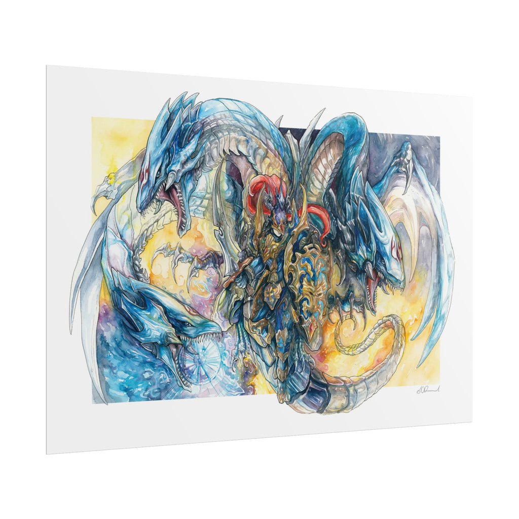 Knight Dragon Poster Print