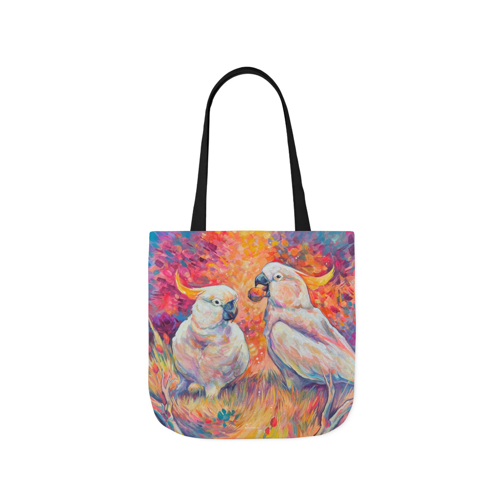 Tote Bag, 5-Color Straps - Cockatoos