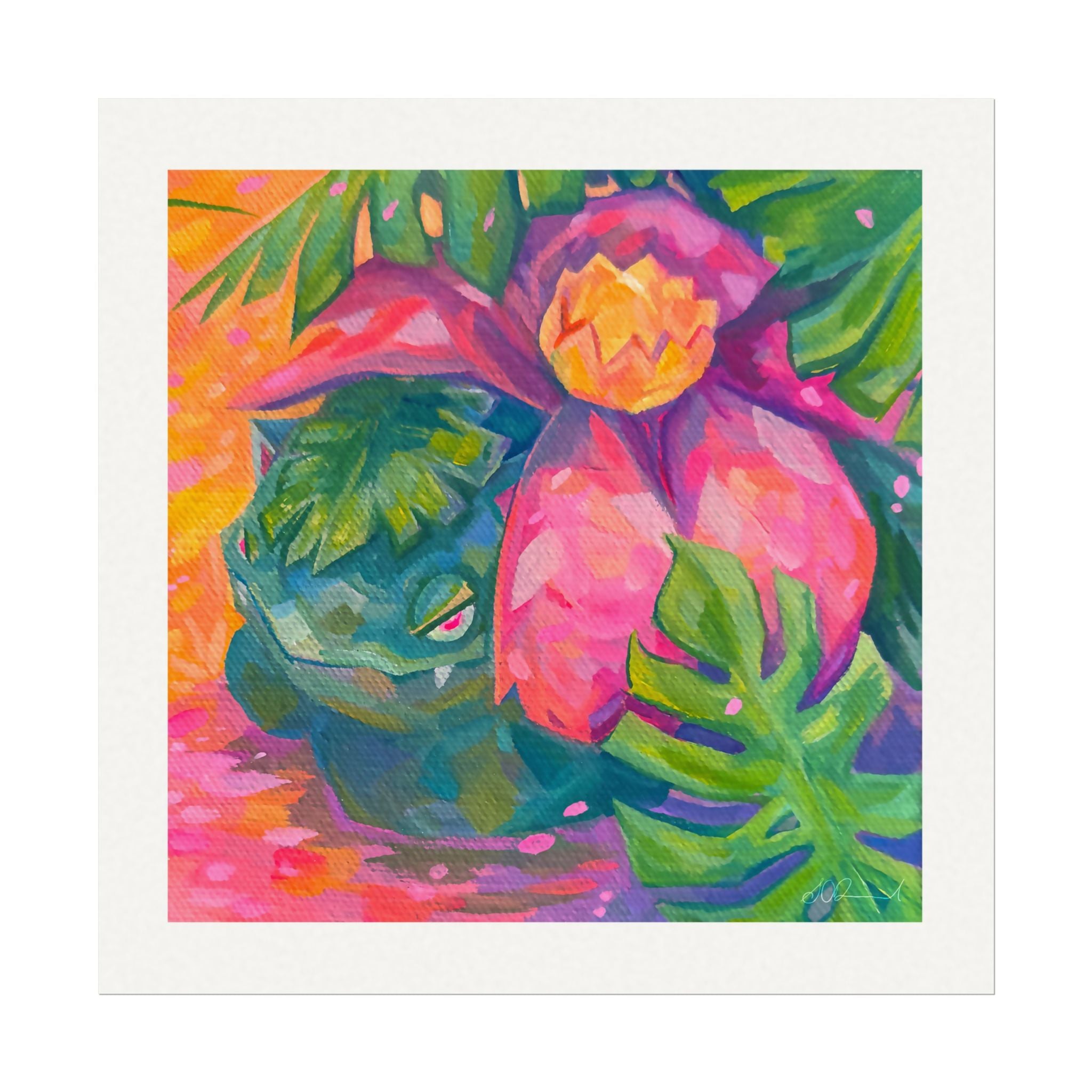 151 #003 8x8" Textured Matte Watercolour Print