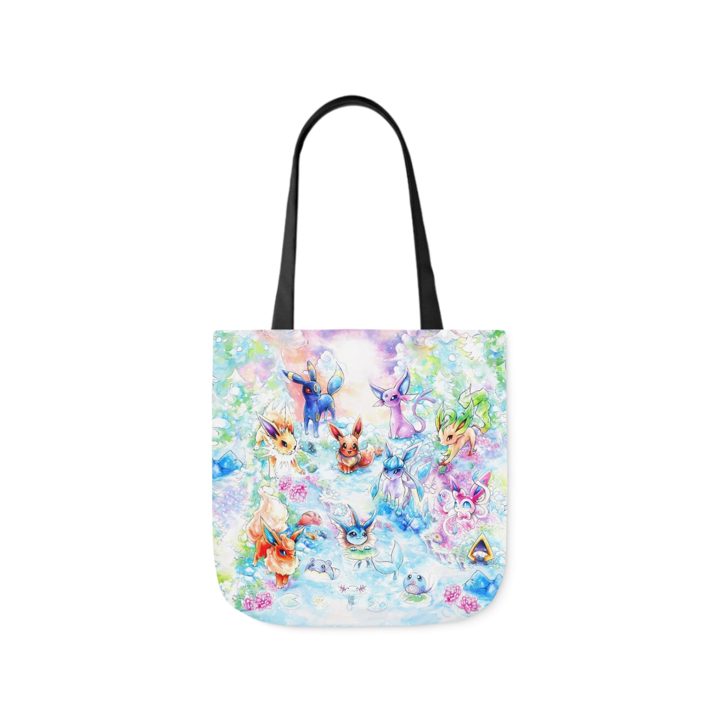 Tote Bag, 5-Color Straps - Family Fox Gathering