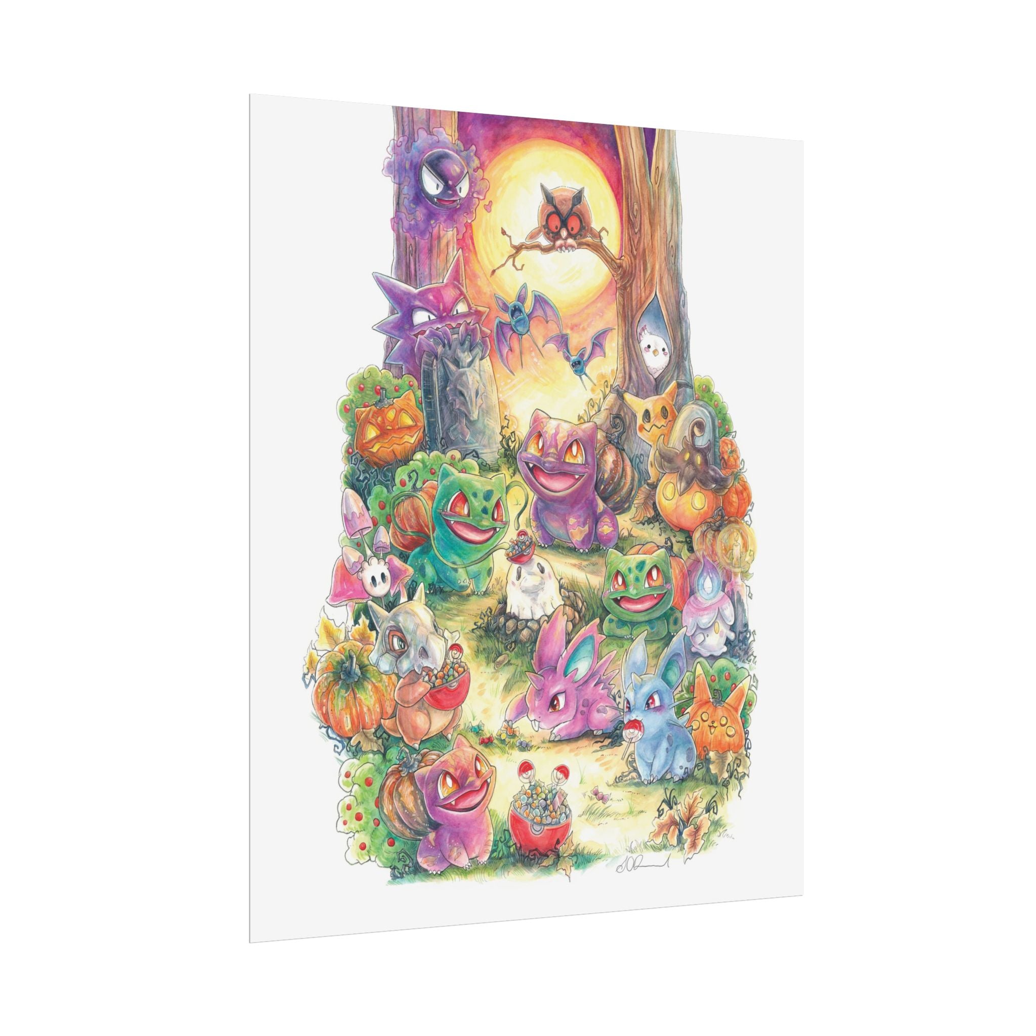 Halloween Friends Poster Print