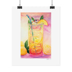 Lemon Iced Tea Snake Poster Print