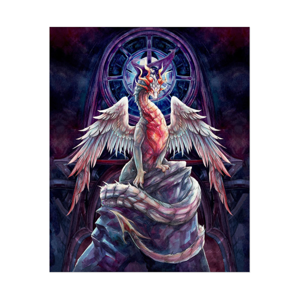 Corrupted Celestial Dragon Poster Print