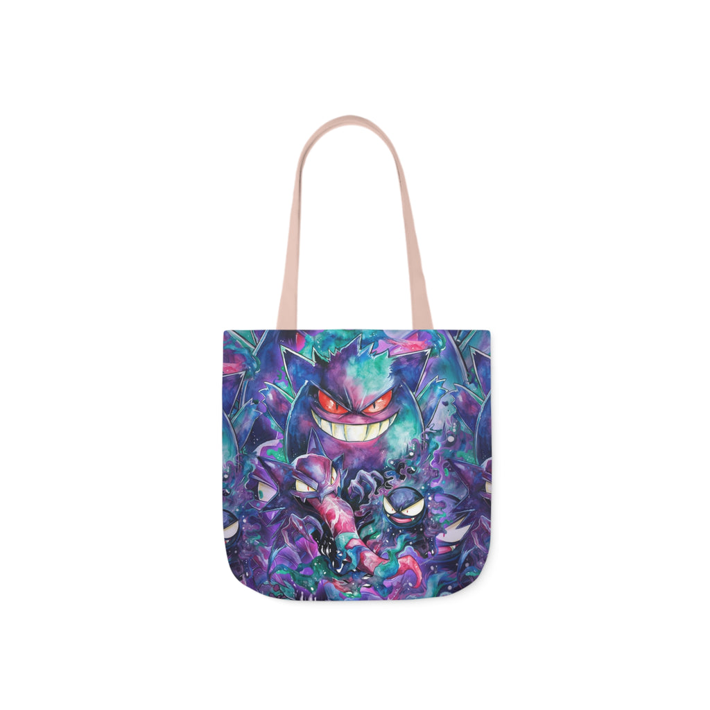 Canvas Tote Bag, 5-Color Straps - Ghostly Family