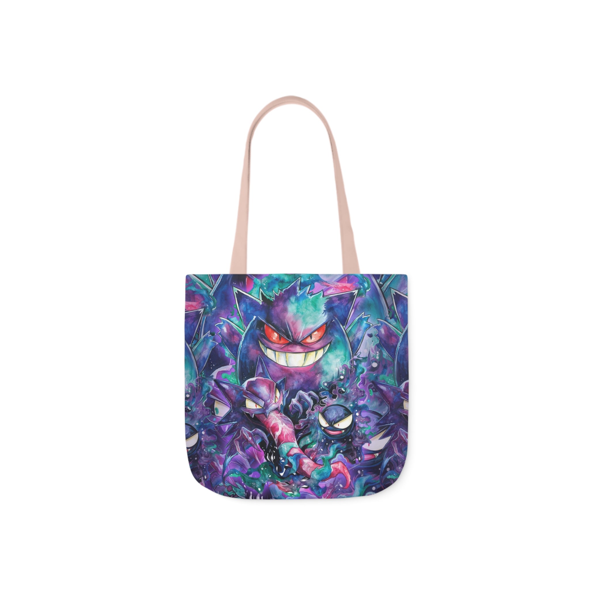 Canvas Tote Bag, 5-Color Straps - Ghostly Family