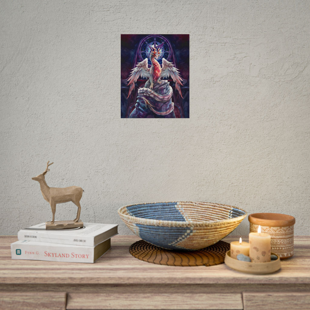 Corrupted Celestial Dragon Poster Print