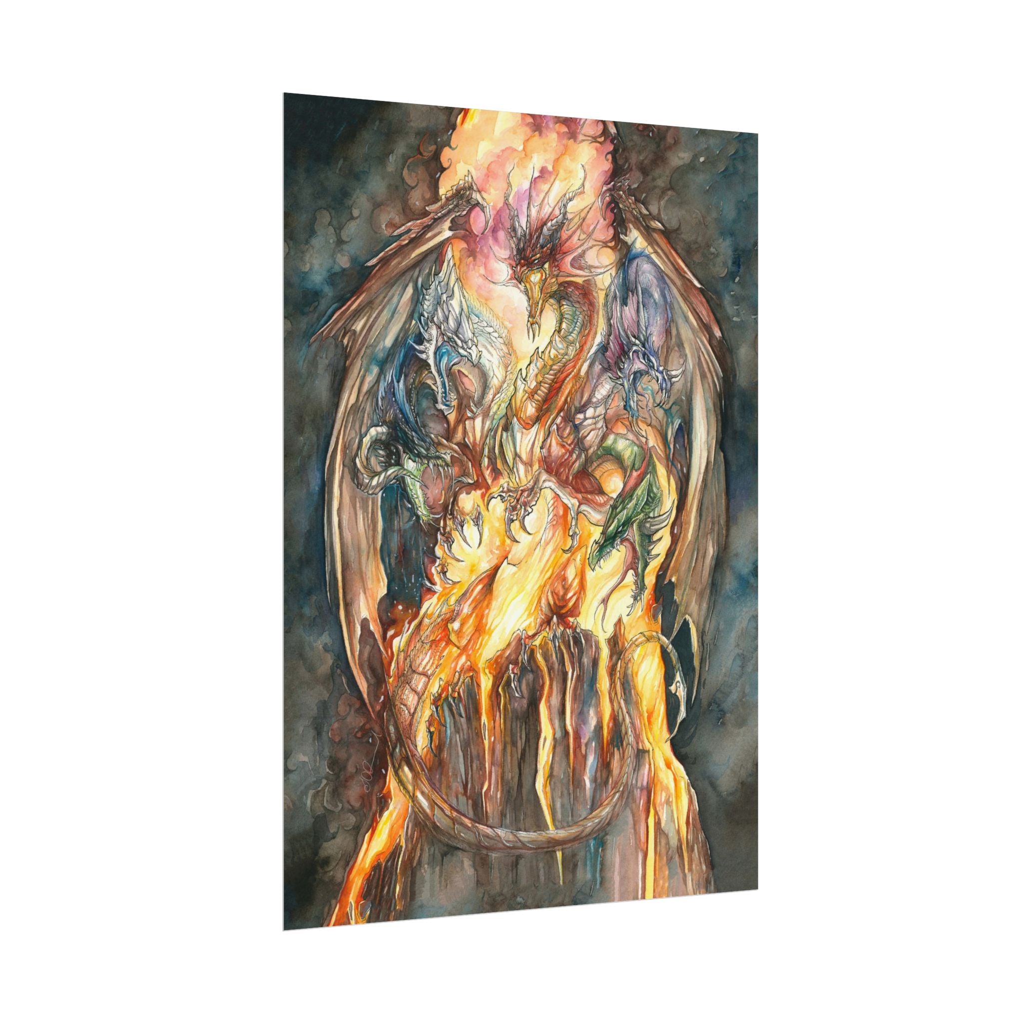Evil Goddess of Dragons Poster Print