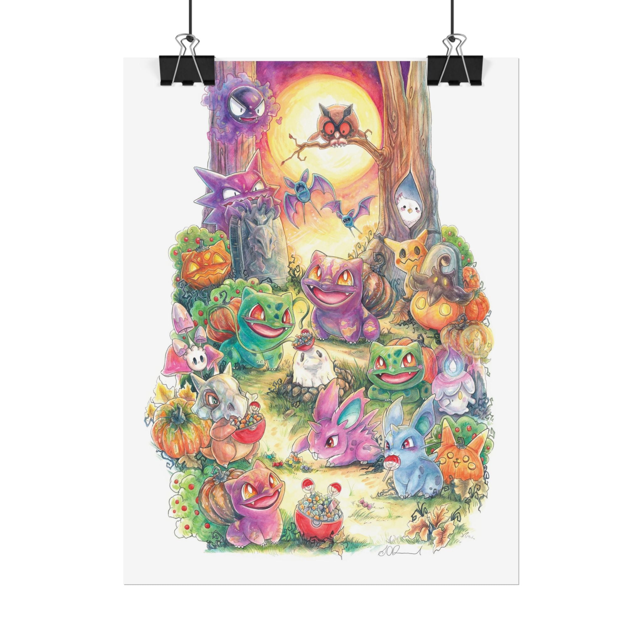 Halloween Friends Poster Print
