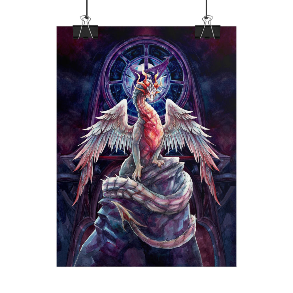 Corrupted Celestial Dragon Poster Print