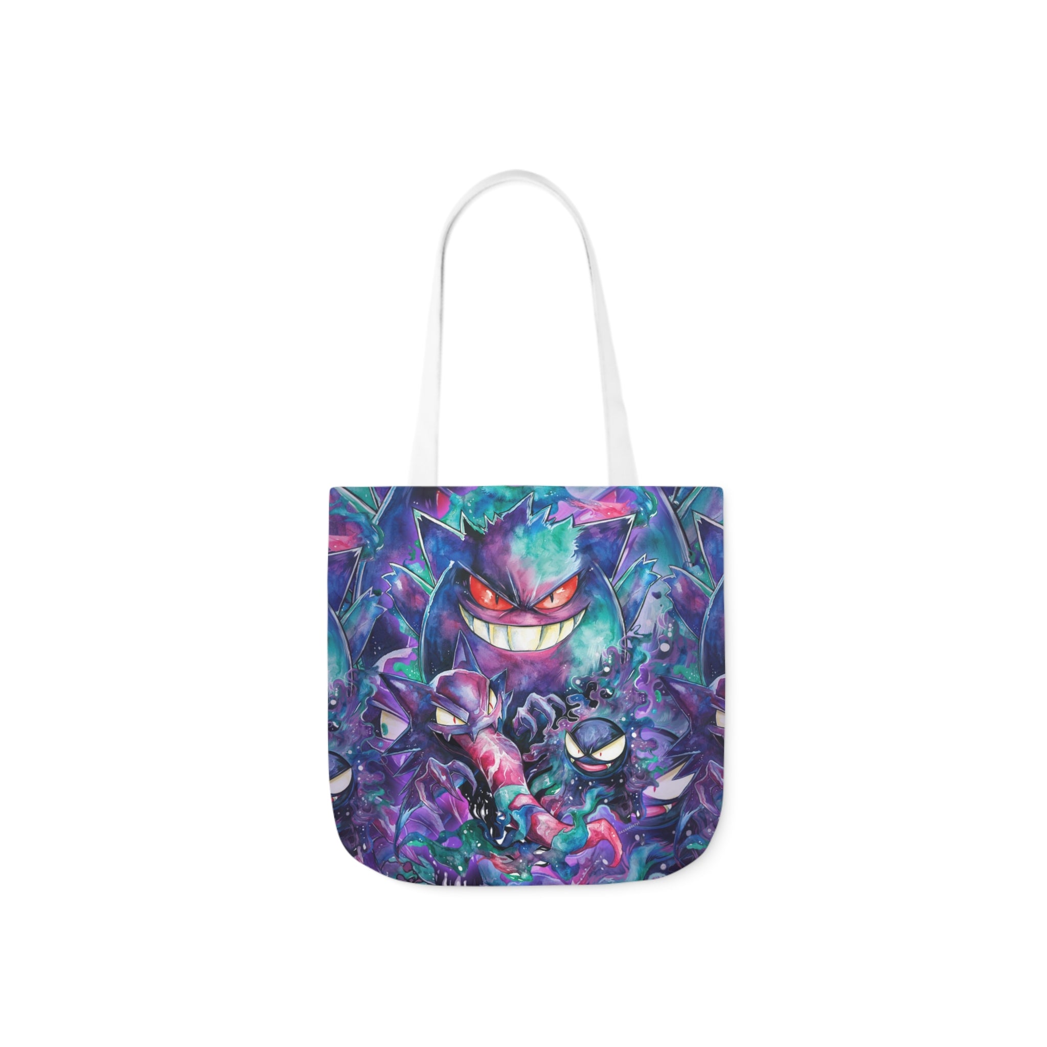 Canvas Tote Bag, 5-Color Straps - Ghostly Family