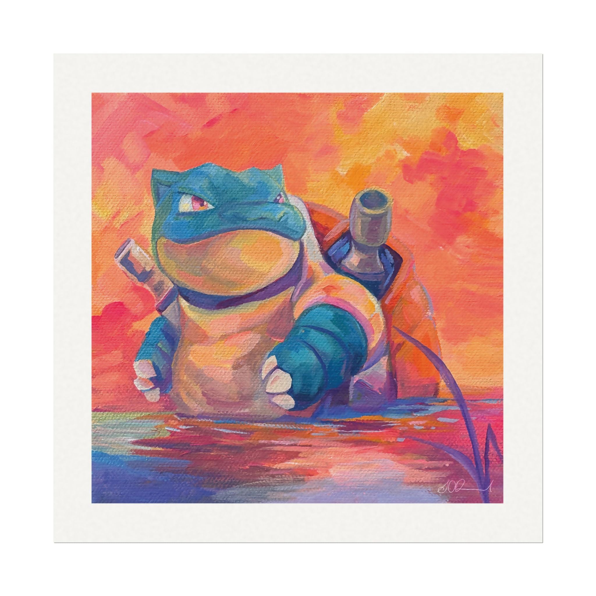 151 #009 8x8" Textured Matte Watercolour Print