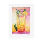 Lemon Iced Tea Snake Poster Print