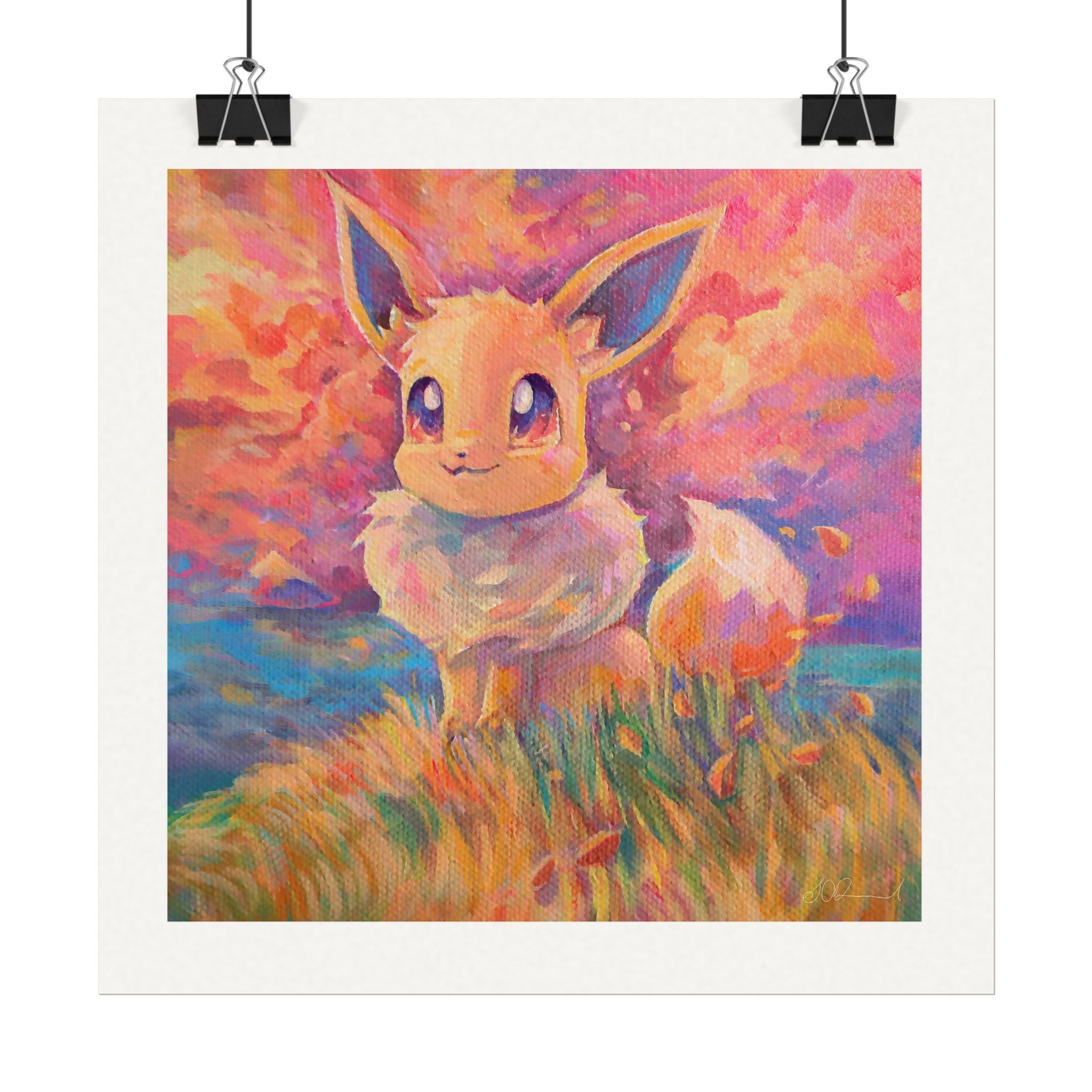 151 #133 8x8" Textured Matte Watercolour Print