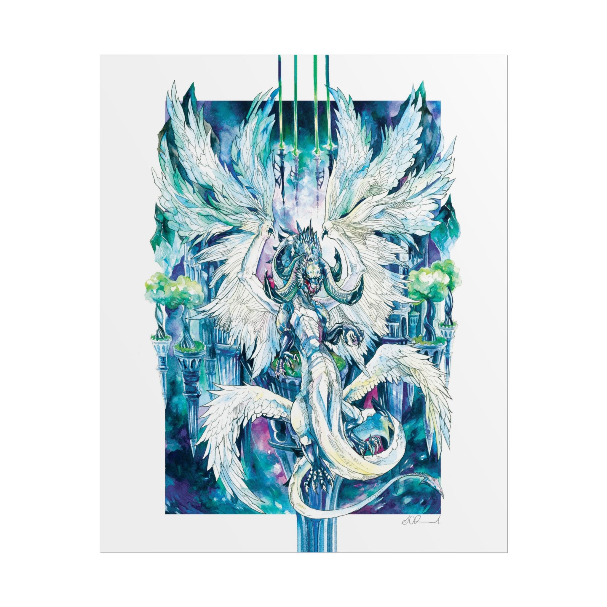 Winged Dragon Poster Print