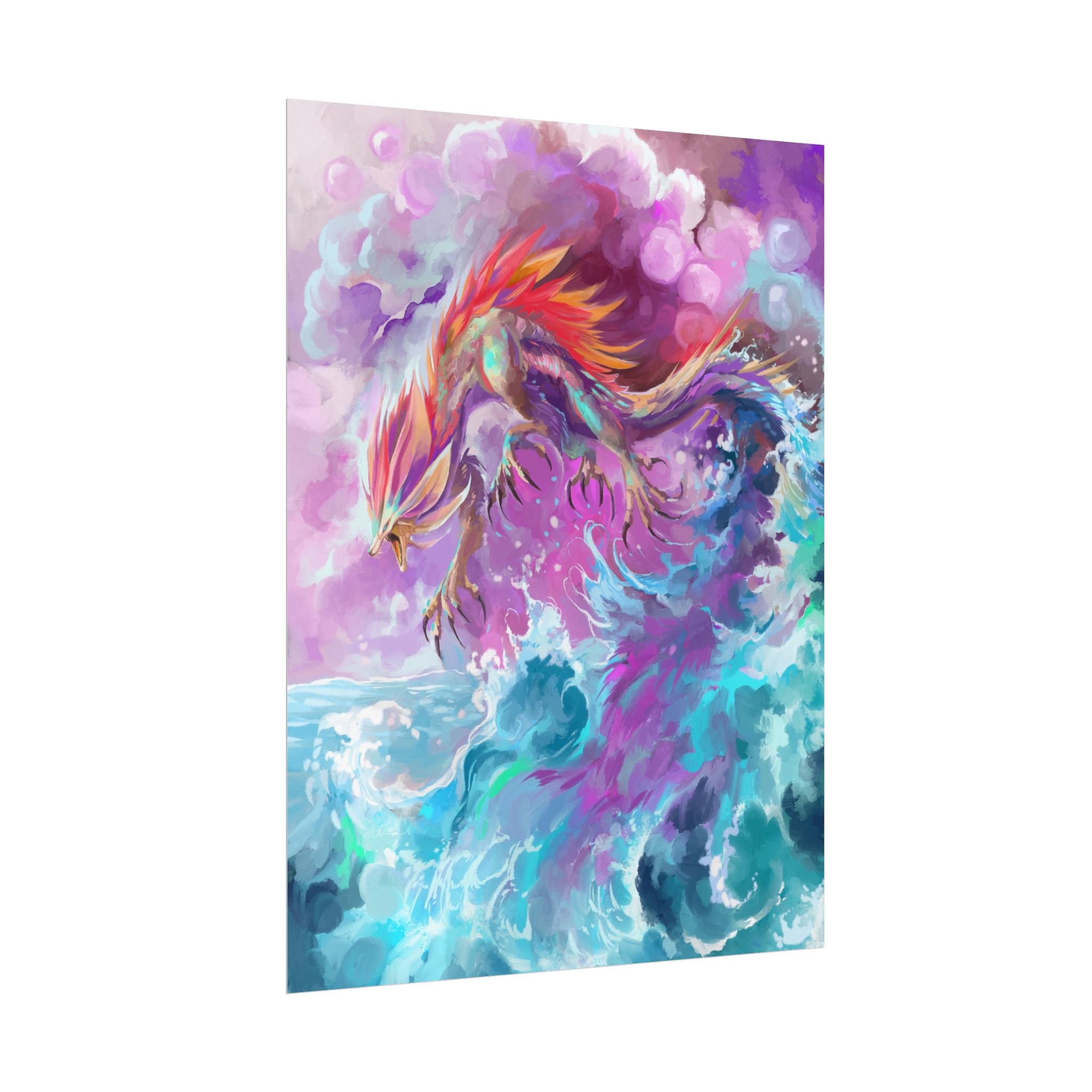 Monster of the Waves Poster Print