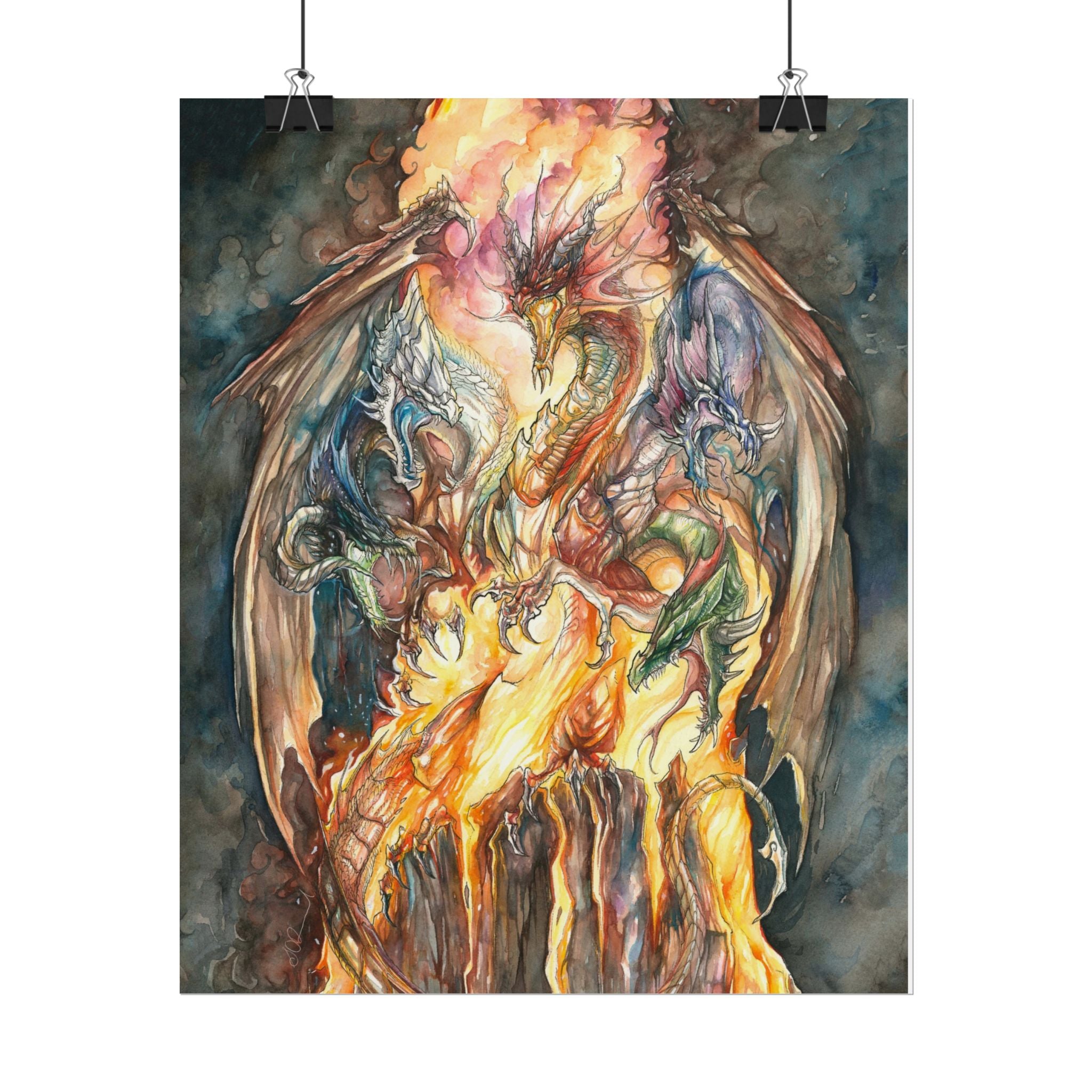 Evil Goddess of Dragons Poster Print