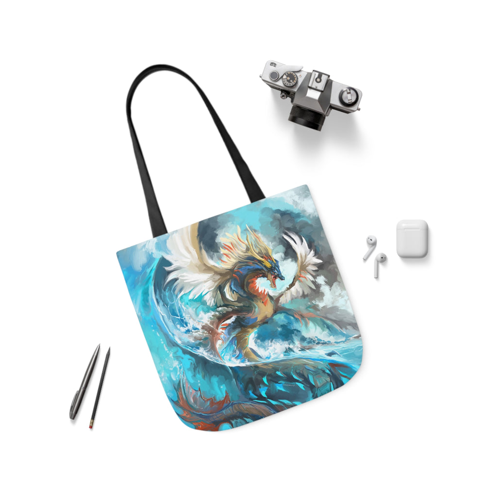 Tote Bag, 5-Color Straps - Monster of the Waves