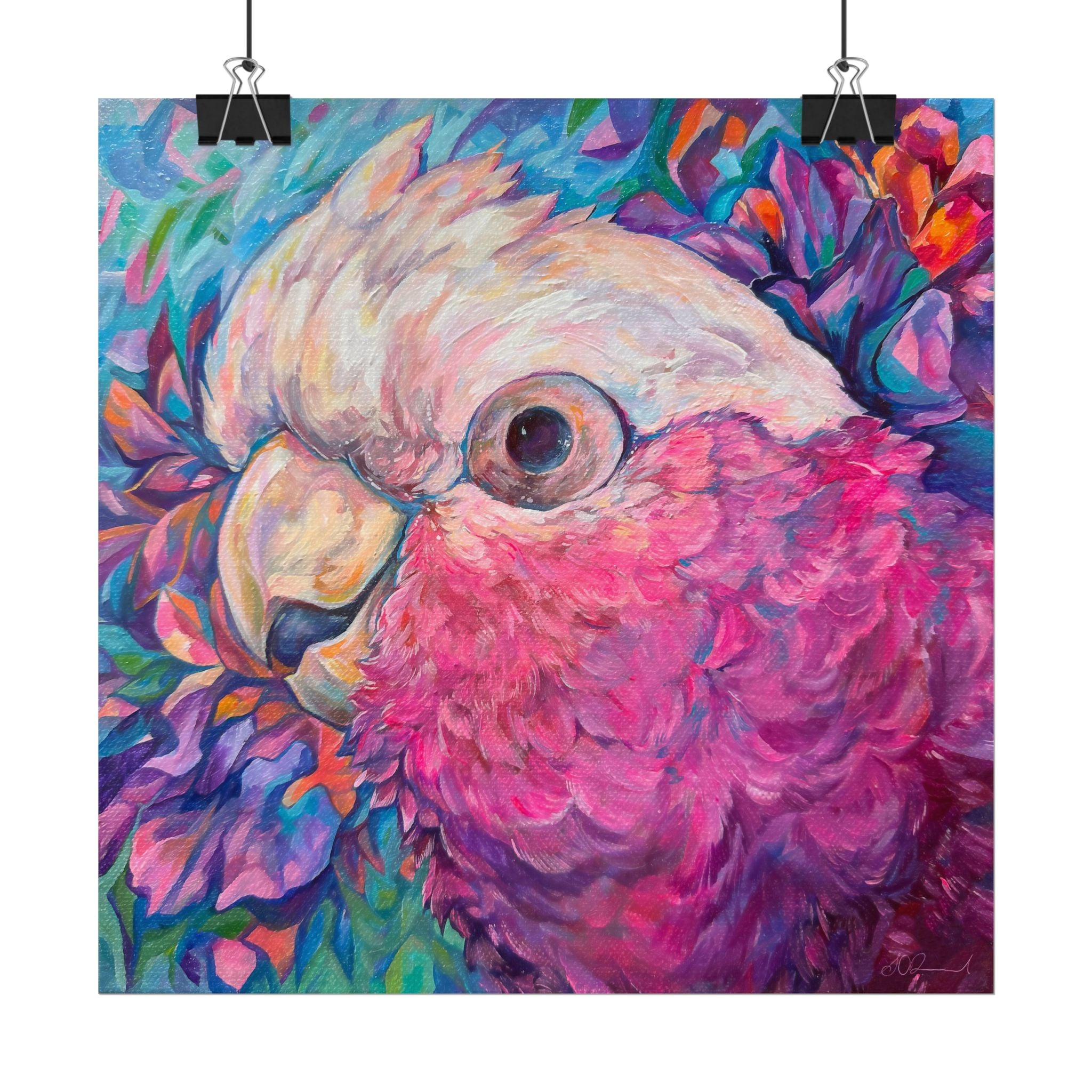 Harry the Galah Square Print
