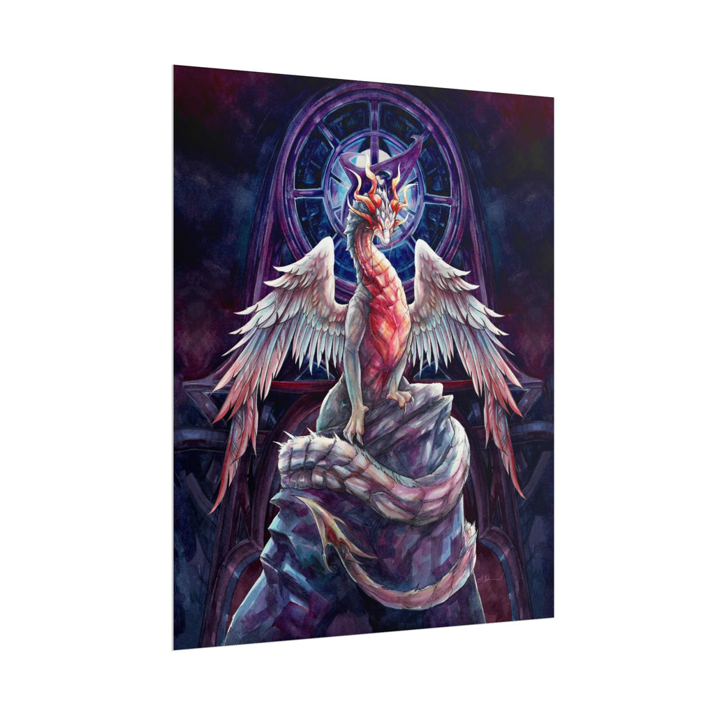 Corrupted Celestial Dragon Poster Print