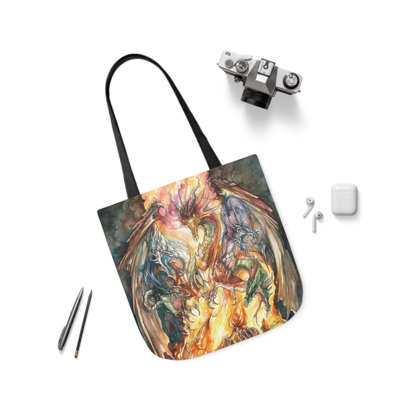 Tote Bag, 5-Color Straps - Evil Dragon Goddess