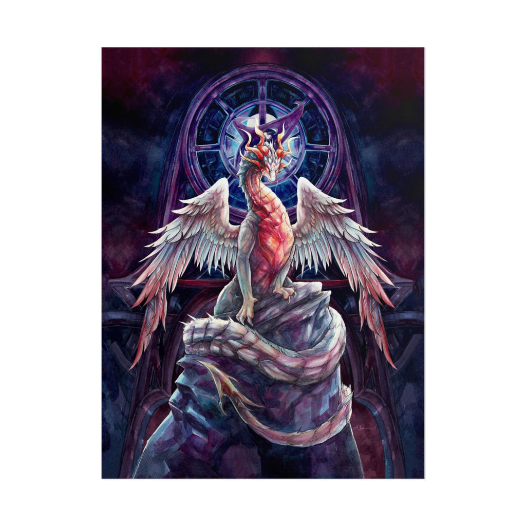 Corrupted Celestial Dragon Poster Print