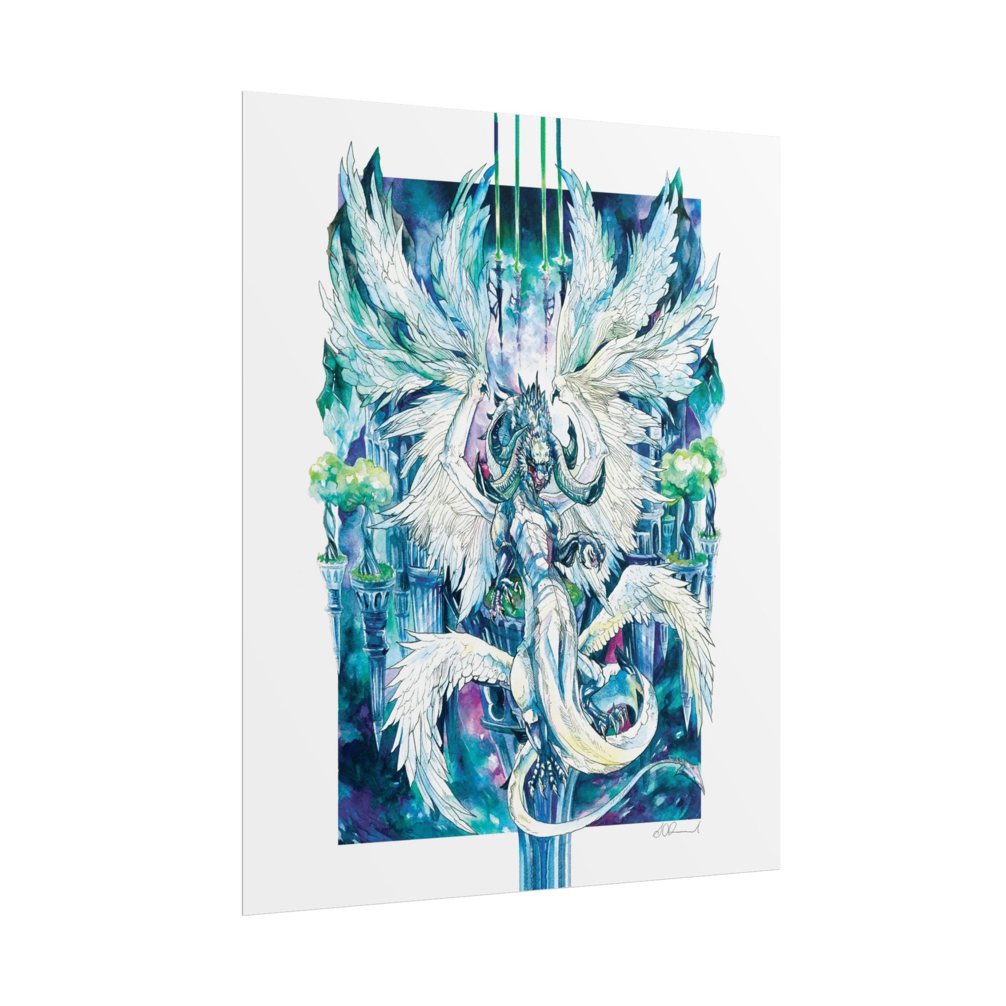 Winged Dragon Poster Print
