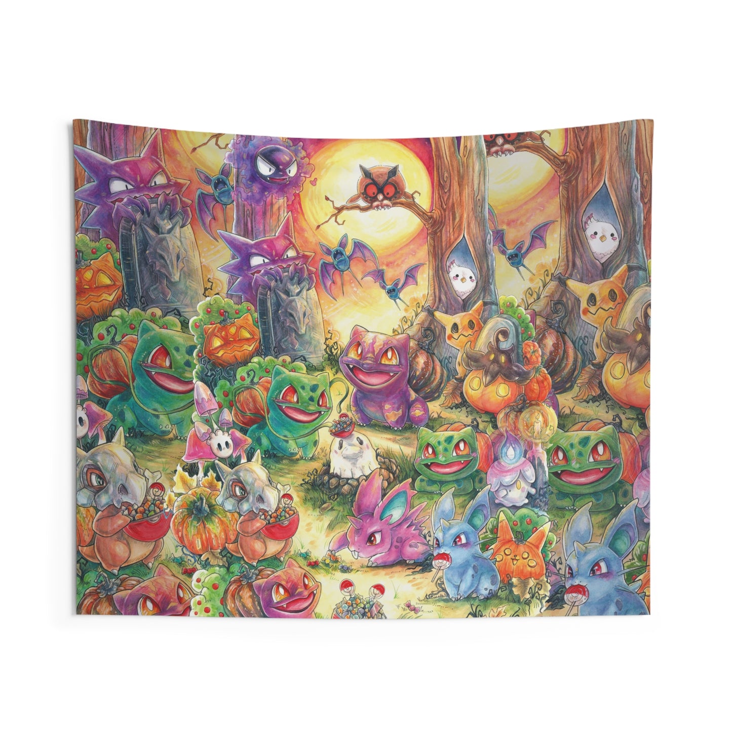 Indoor Wall Tapestries - Halloween Friends