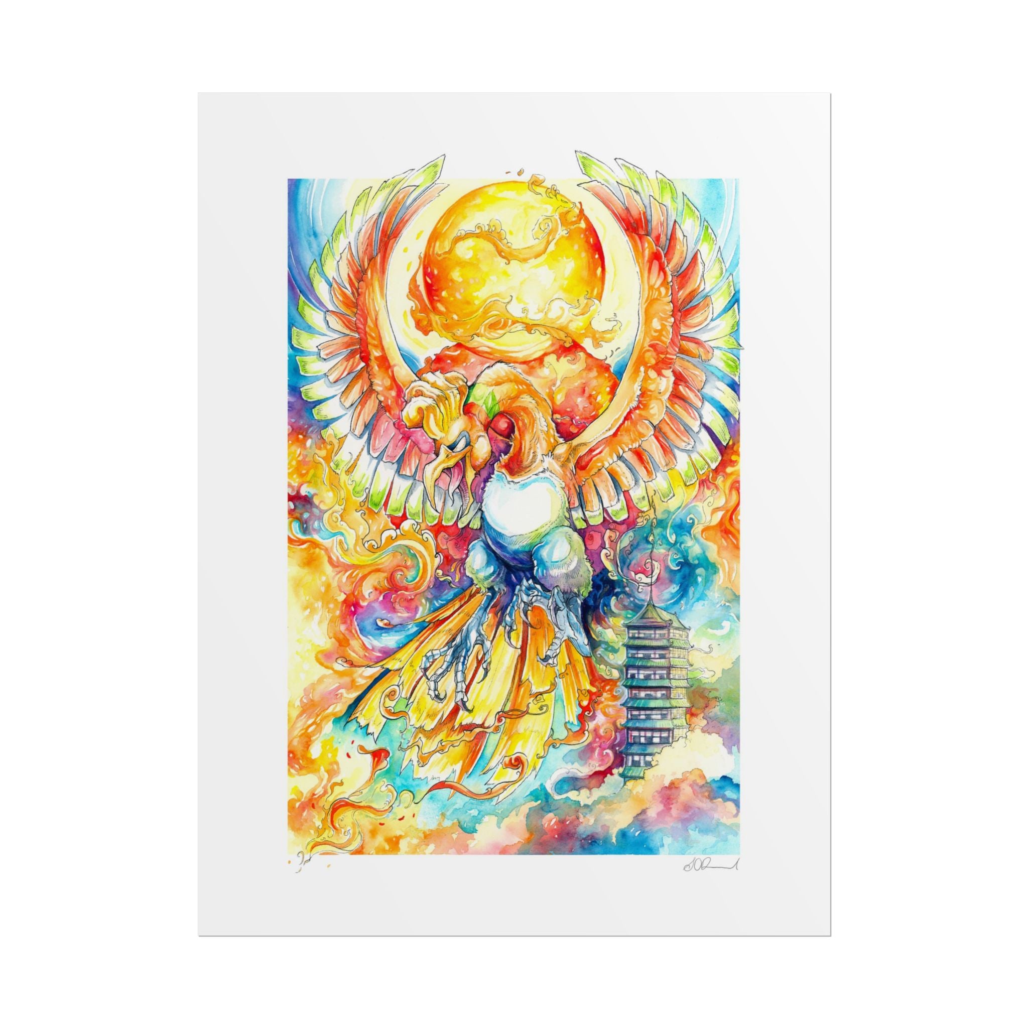 Fire Bird Poster Print