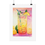 Lemon Iced Tea Snake Poster Print