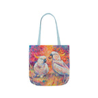 Tote Bag, 5-Color Straps - Cockatoos