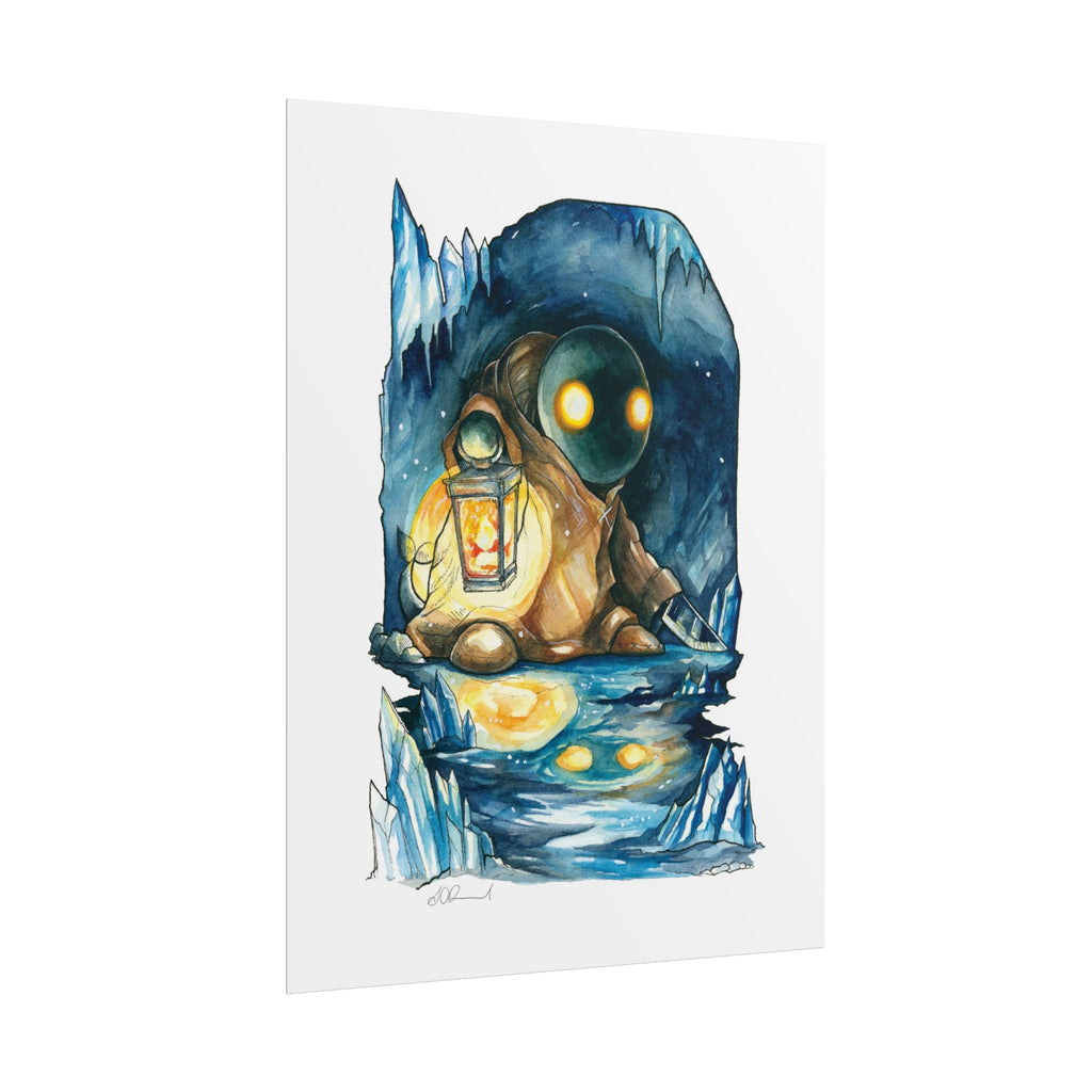 Monster in the Cave Poster Print