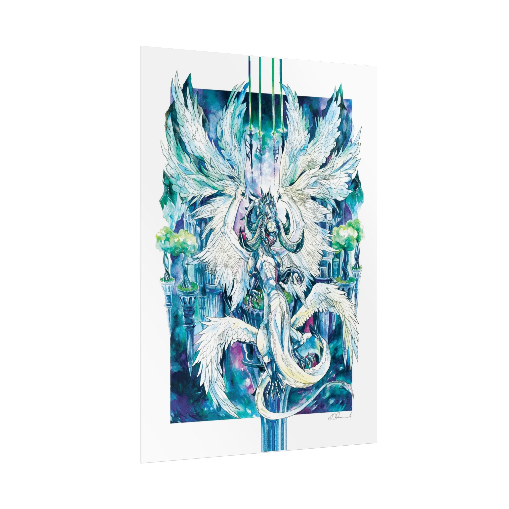Winged Dragon Poster Print