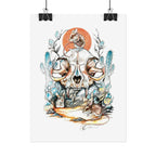 Cat Skull Poster Print
