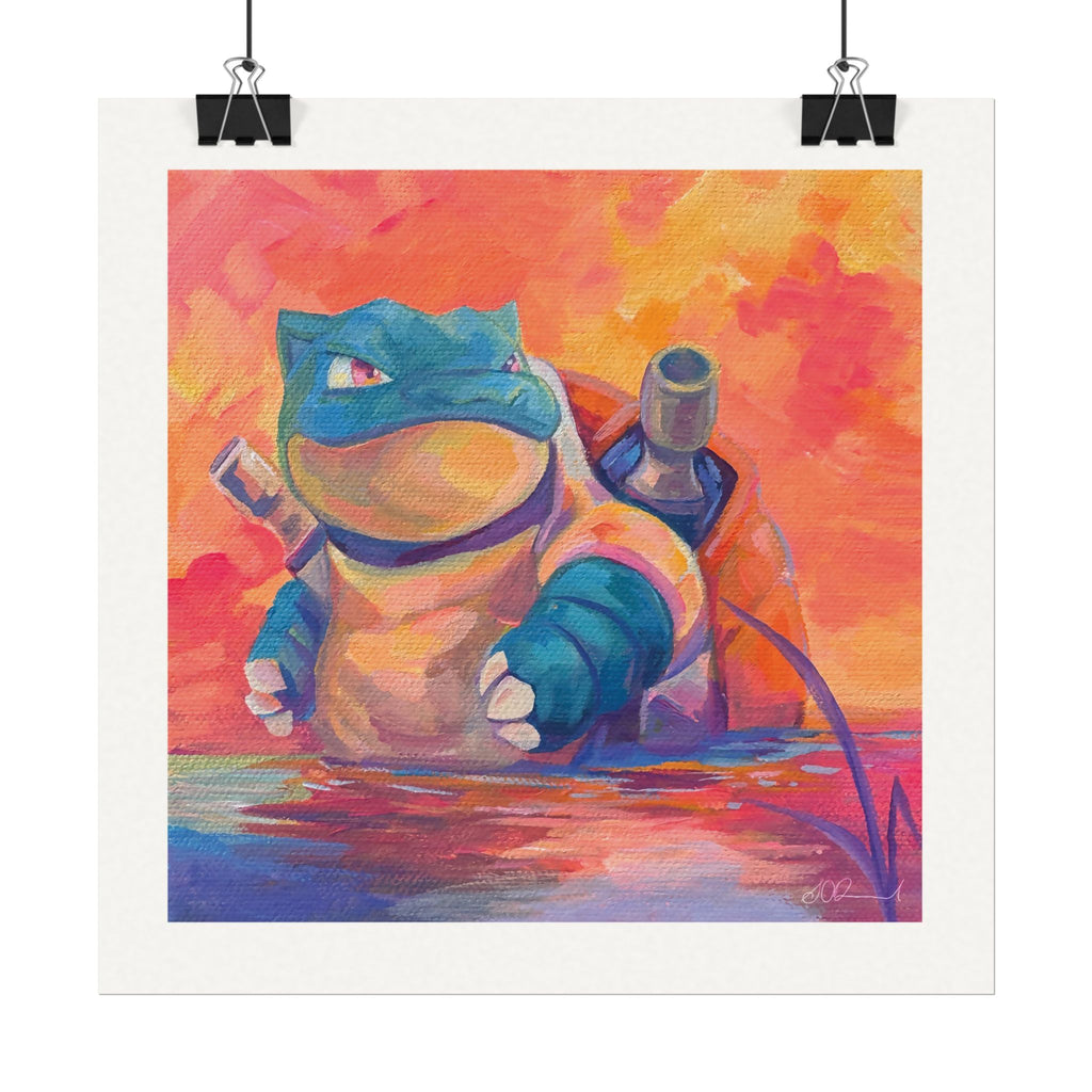 151 #009 8x8" Textured Matte Watercolour Print