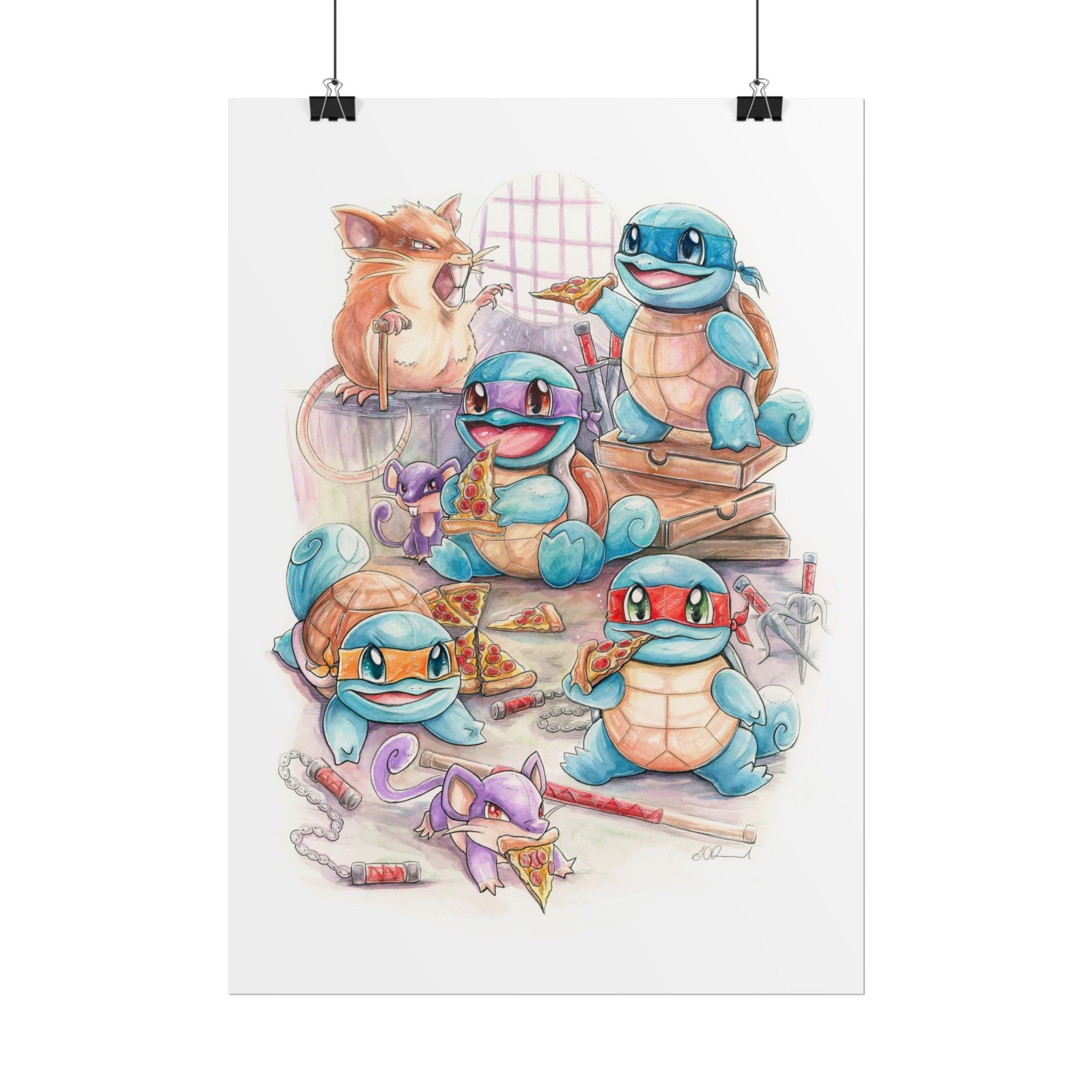 Pizza Party Poster Print