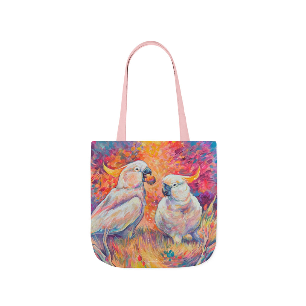 Tote Bag, 5-Color Straps - Cockatoos