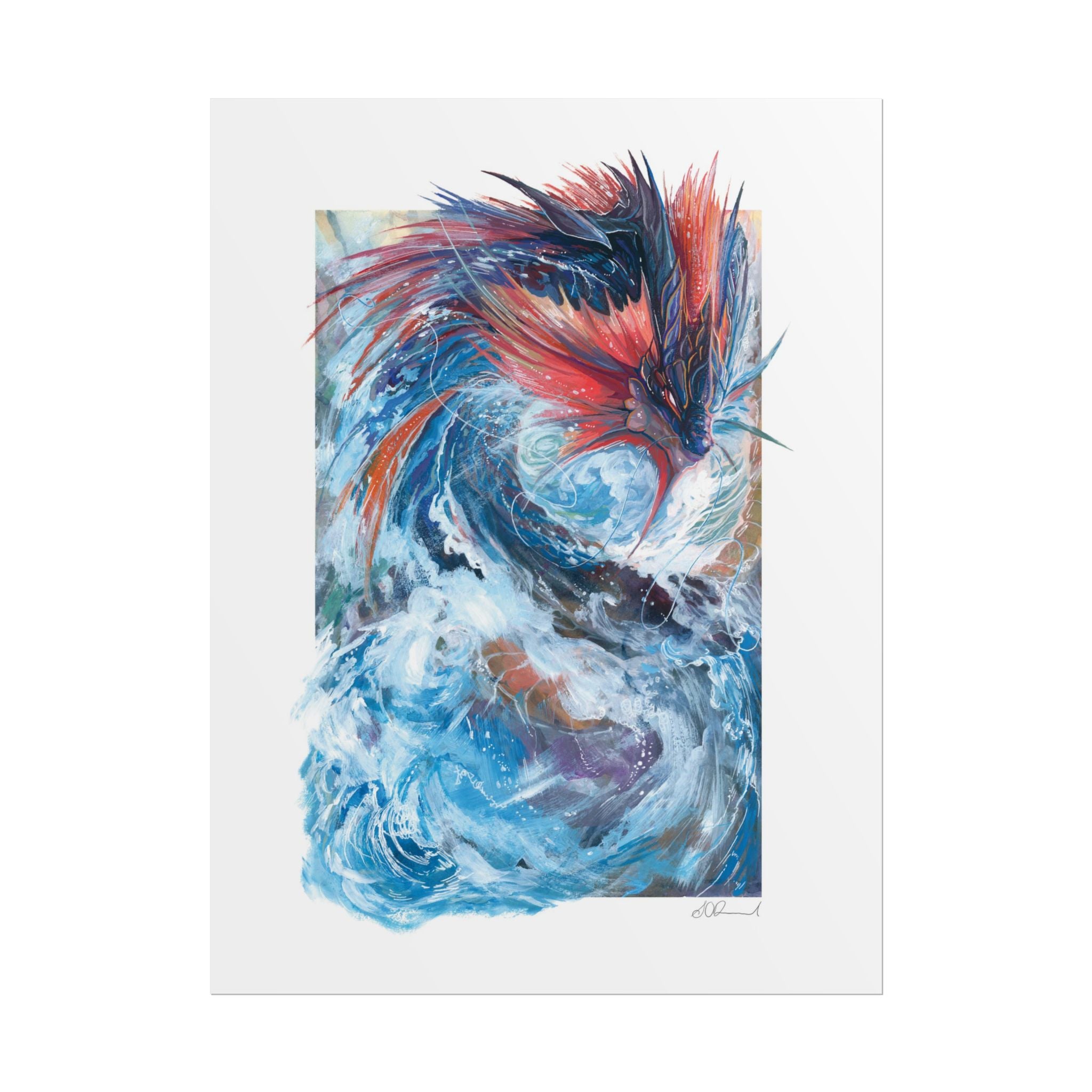 Serpent of the Rapids Poster Print