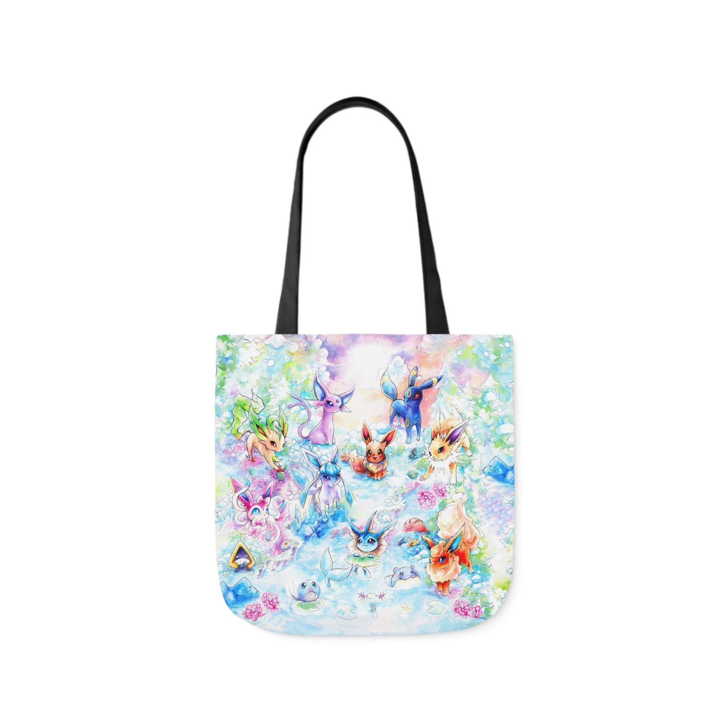 Tote Bag, 5-Color Straps - Family Fox Gathering