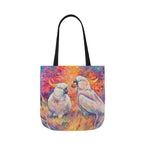 Tote Bag, 5-Color Straps - Cockatoos