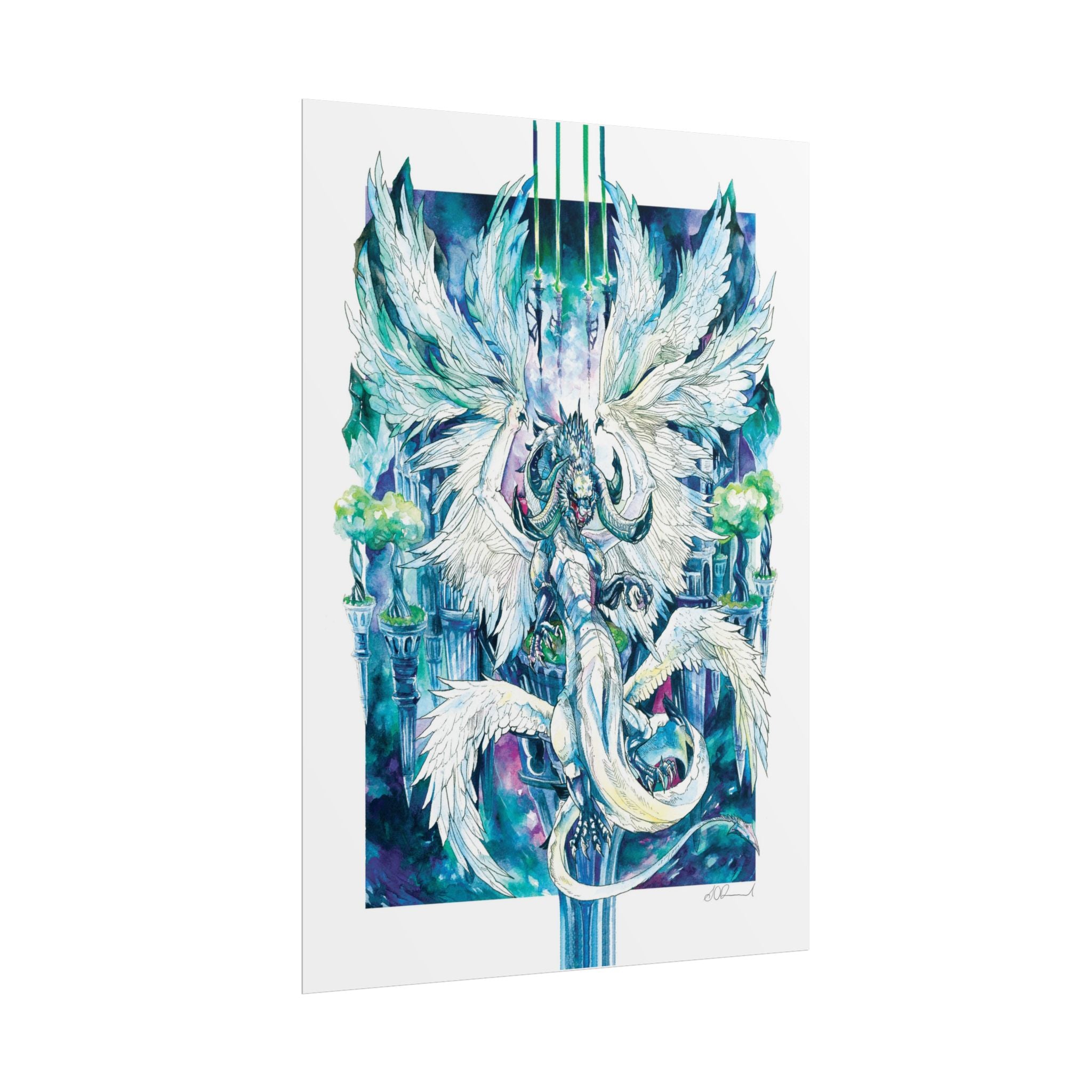 Winged Dragon Poster Print