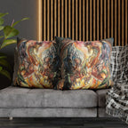 Square Poly Canvas Pillowcase - Evil Dragon