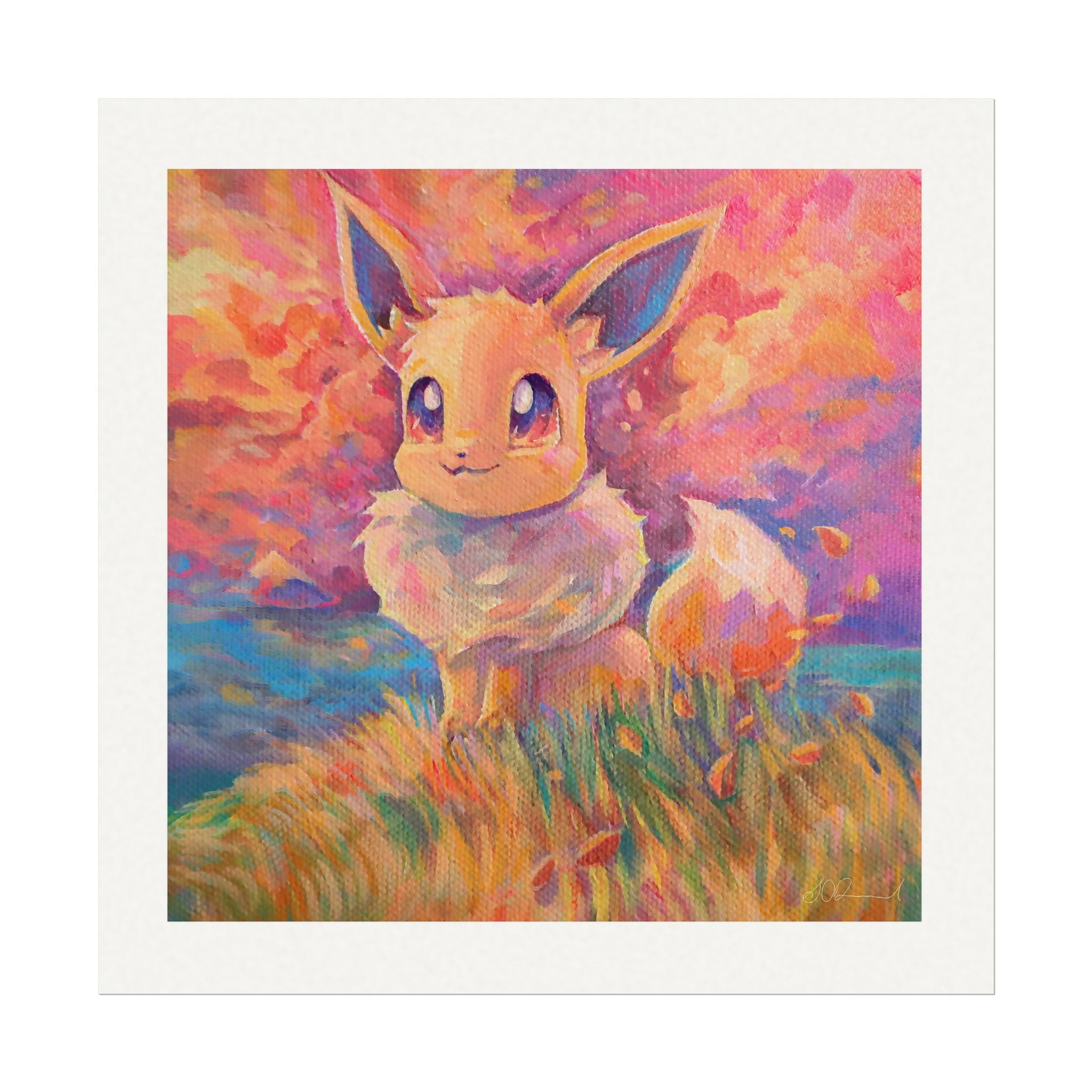 151 #133 8x8" Textured Matte Watercolour Print