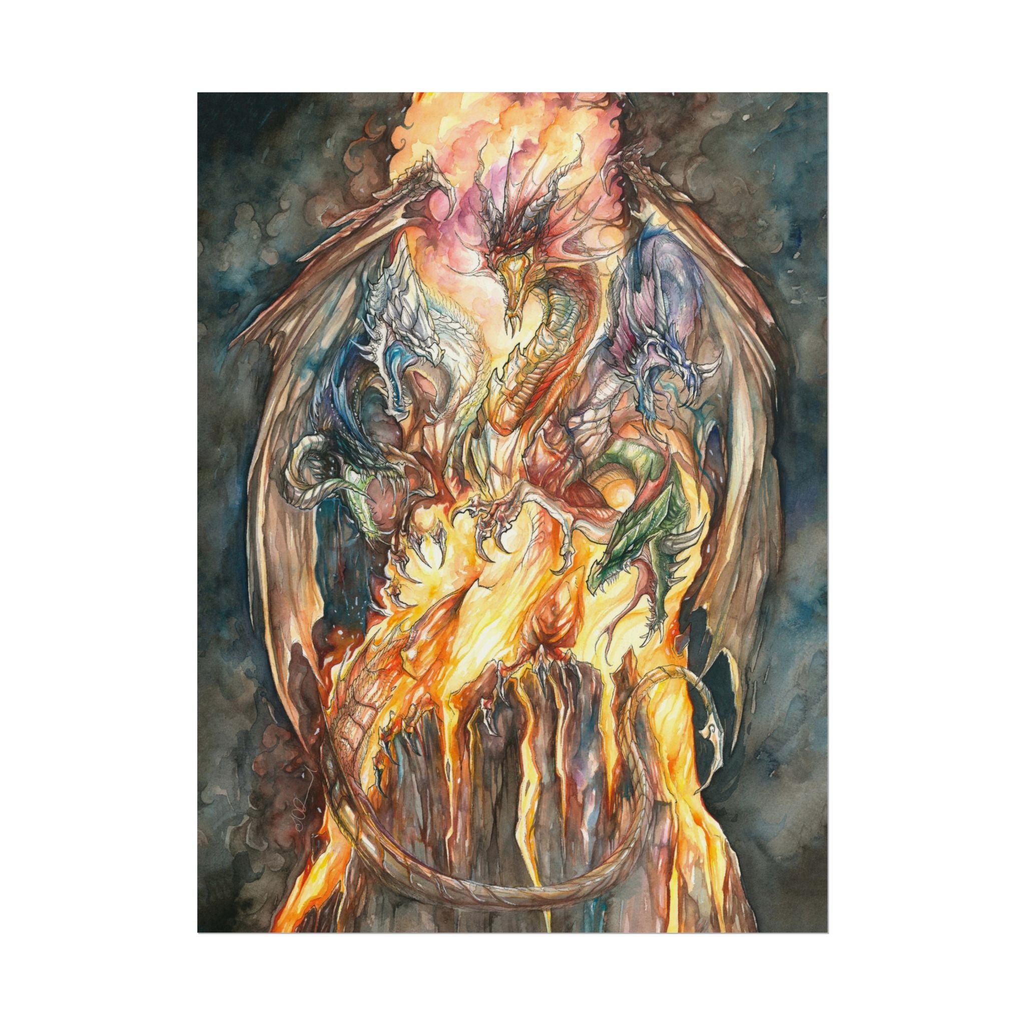 Evil Goddess of Dragons Poster Print