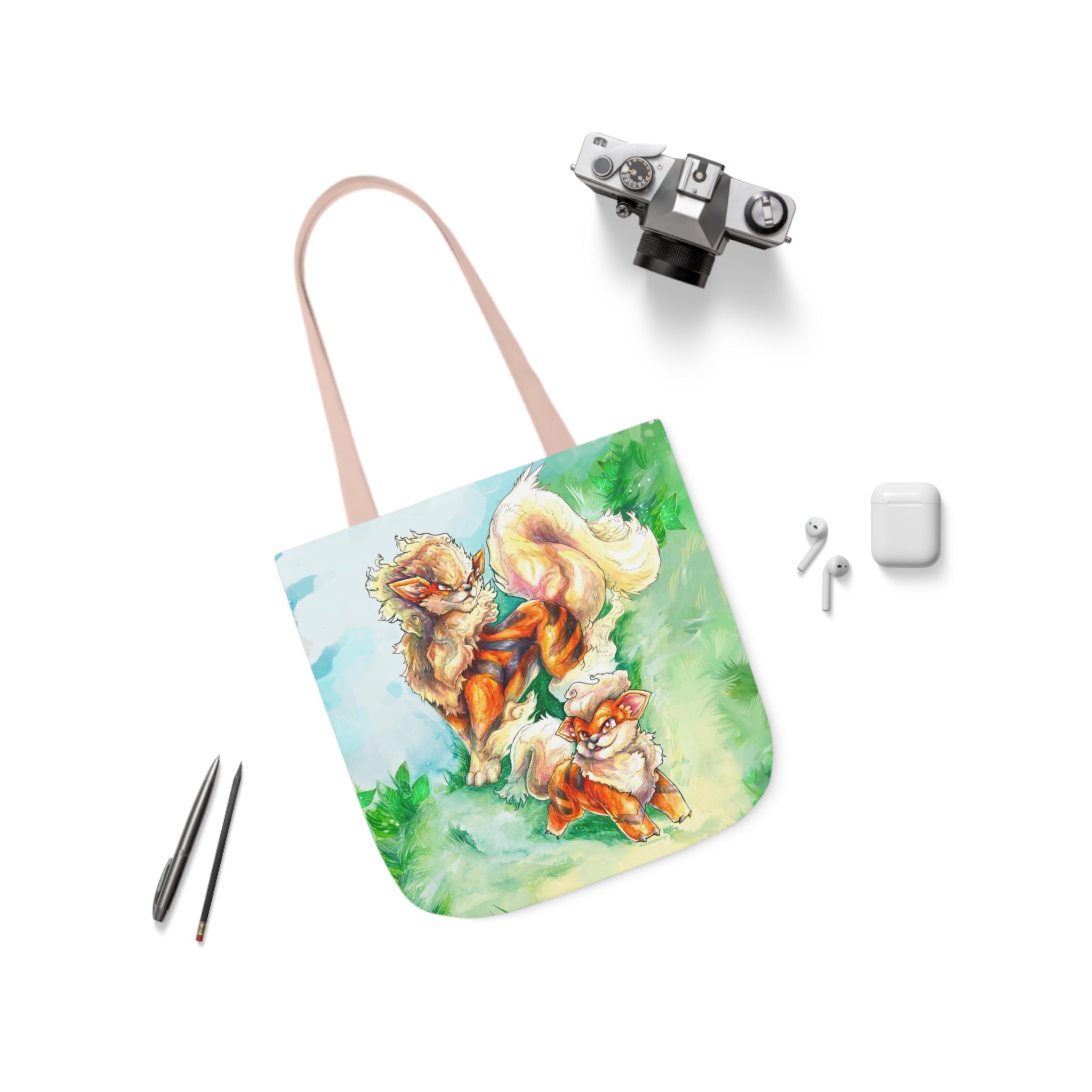 Tote Bag, 5-Color Straps - Fire Dogs